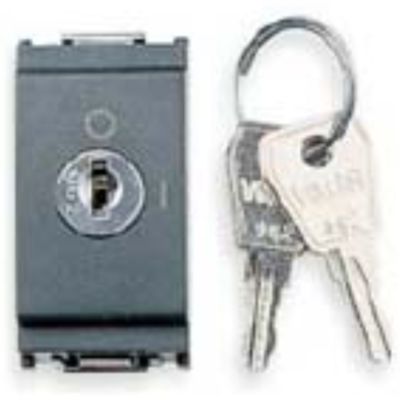 Idea Grigio - pulsante bipolare 2P 16A con chiave
