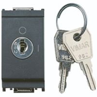 Idea Grigio - Pulsador bipolar 2P 16A con llave