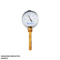 Tecnogas R02942 - Termómetro radial bimetálico de 80 mm