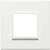 Vimar 21642.17 Eikon - placca 2 moduli bianco totale 