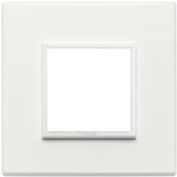 Vimar 21642.17 Eikon - Plaque 2 modules blanc total 