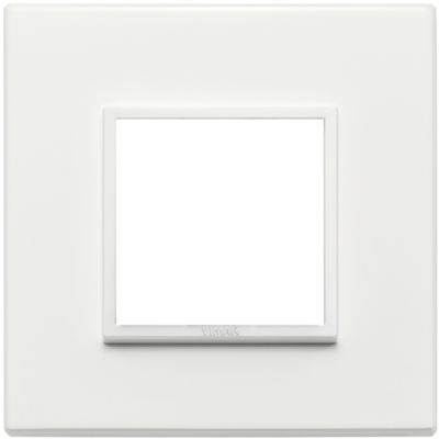 Vimar 21642.17 Eikon - Plaque 2 modules blanc total 