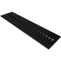 Ledvance PL120027840U16B - recessed panel PANEL LOUVER 120x30 27.5W black