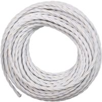 Cable trenzado de algodón blanco 3G2.5 - 50 m
