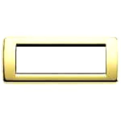 Idea - Assiette Rondò en métal doré poli 6 places