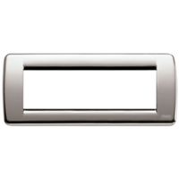 Idea - 6-place Rondò plate in brushed nickel metal