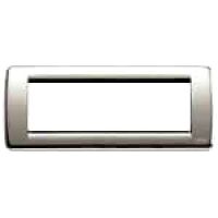Idea - 6-place Rondò plate in brushed nickel metal