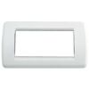 Idea - Rondò plate in bright white 4-place technopolymer