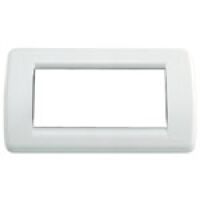 Idea - Rondò plate in bright white 4-place technopolymer