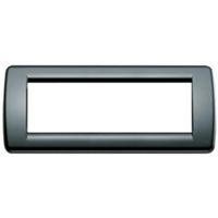 Idea - Rondò plate in black 6-place technopolymer