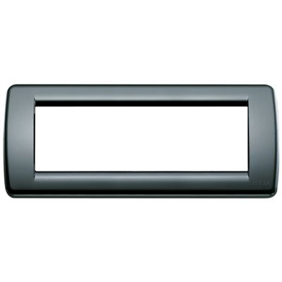 Idea - Rondò plate in black 6-place technopolymer