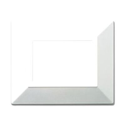 Series 44 - Zama 44 3-place shiny white mica metal plate