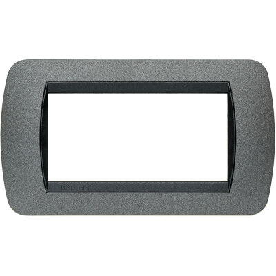 Living International - Grafiti metal plate 4 places graphite