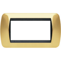 Living International - Placa de metal dorado Lucenti de 4 plazas