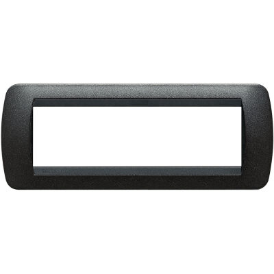 Living International - Placa Grafiti de metal grafito negro 7 plazas