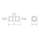 Tecnogas 11332 - raccord droit 1/2 MM