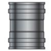 GBD PLFF-100- Manguito de acero inoxidable de pared simple FF 100