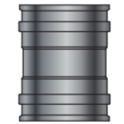 GBD PLFF-180- manicotto FF monoparete inox 180