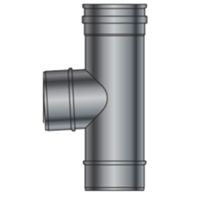 GBD PLT87-150 - Té simple paroi MF 87° en acier inoxydable 150