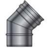 GBD PLG45-80 - 45° single-wall stainless steel 80 bend