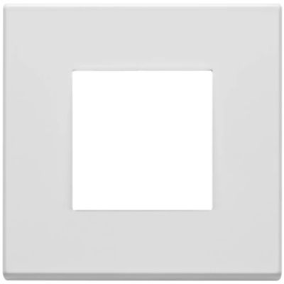 Vimar 22642.01 Eikon - Placa 2 módulos blanco mate