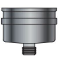 GBD PLSC-250 - Bouchon de vidange de condensats en acier inoxydable à simple paroi 250