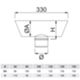 GBD PLTT30-60 - Capuchon anti-vent en T en acier inoxydable 60