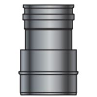 GBD PLRI80-60 - Réduction simple paroi en acier inoxydable 80M x 60F