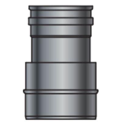 GBD PLRI130-100 - riduzione monoparete inox 130M x 100F