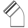 GBD PRG43-050 - curva 43,5° ​​50 pp