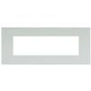 Serie 44 - placca Smart Easy in tecnopolimero 7 posti bianco