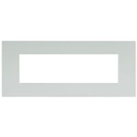 Serie 44 - placca Smart Easy in tecnopolimero 7 posti bianco