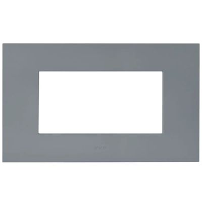 Serie 44 - placca Smart Easy in tecnopolimero 4 posti grigio