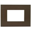 Series 44 - Smart Easy plate in technopolymer 3 places bronze