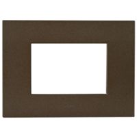 Series 44 - Smart Easy plate in technopolymer 3 places bronze