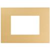 Serie 44 - placca Smart Easy in tecnopolimero 3 posti oro