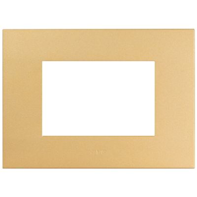Serie 44 - placca Smart Easy in tecnopolimero 3 posti oro