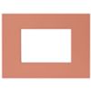 Series 44 - Smart Easy plate in 3-place technopolymer terracotta