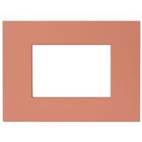 Serie 44 - placca Smart Easy in tecnopolimero 3 posti terracotta