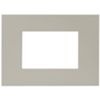 Serie 44 - placca Smart Easy in tecnopolimero 3 posti tortora