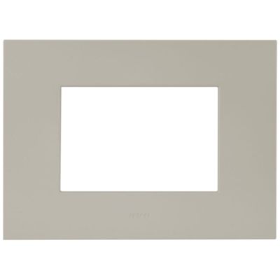 Series 44 - Smart Easy plate in 3-place dove-grey technopolymer