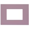 Series 44 - Smart Easy plate in technopolymer 3 places purple