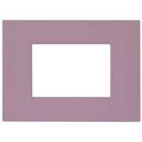 Serie 44 - placca Smart Easy in tecnopolimero 3 posti viola