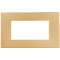 Serie 44 - placca Smart Easy in tecnopolimero 4 posti oro
