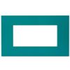 Series 44 - Smart Easy plate in technopolymer 4 places teal