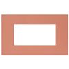 Serie 44 - placca Smart Easy in tecnopolimero 4 posti terracotta