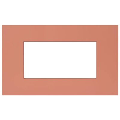 Serie 44 - placca Smart Easy in tecnopolimero 4 posti terracotta