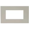 Serie 44 - placca Smart Easy in tecnopolimero 4 posti tortora