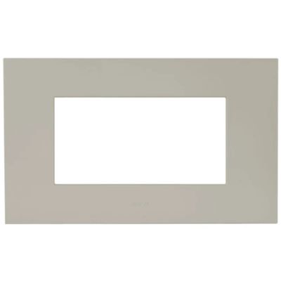 Serie 44 - placca Smart Easy in tecnopolimero 4 posti tortora