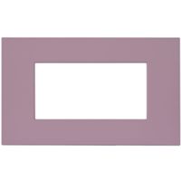 Serie 44 - placca Smart Easy in tecnopolimero 4 posti viola